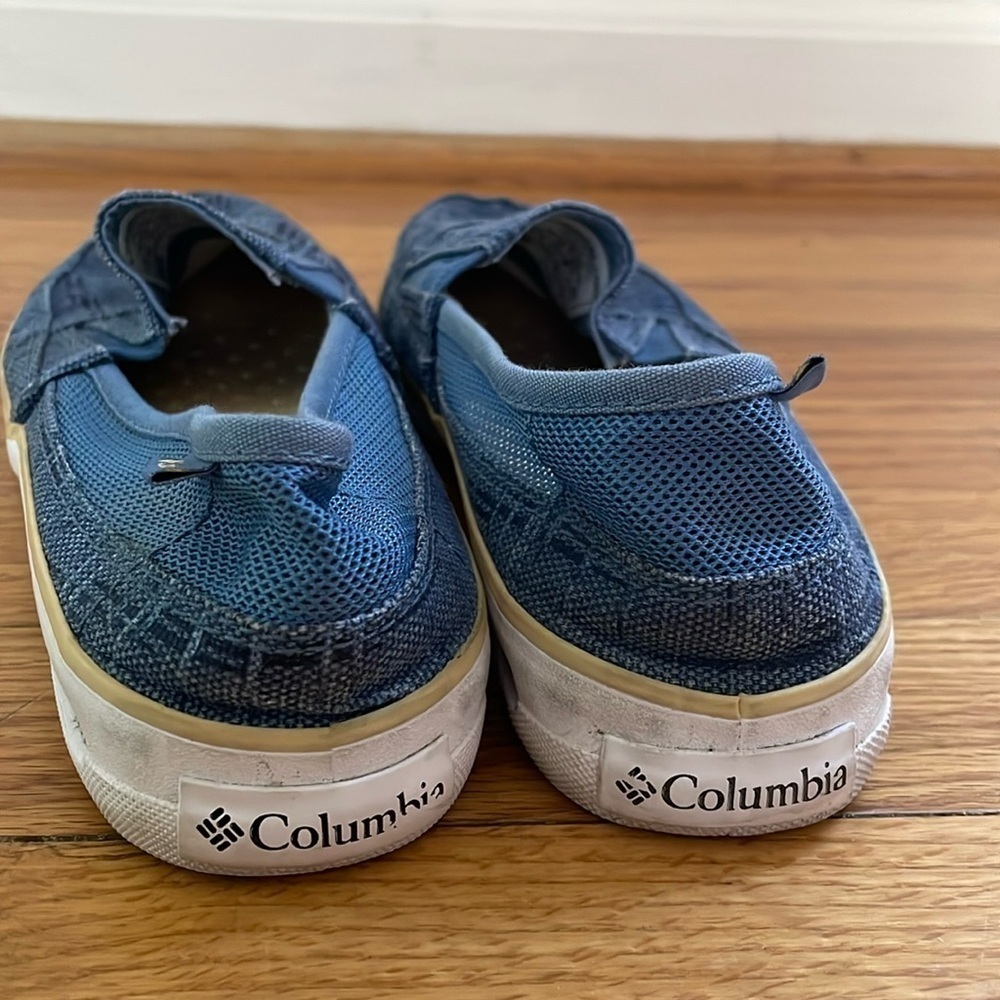 Columbia Women Vulc n Vent Canvas Slip On Sneaker Shoe Loafer Blue Women 6.5 - Picture 4 of 8